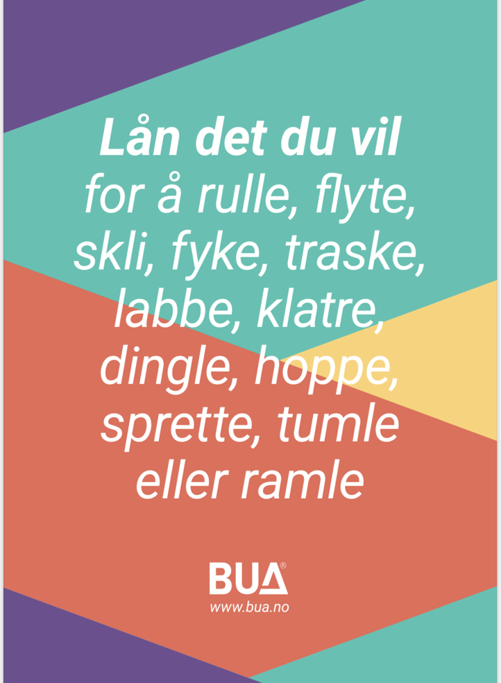 plakat med informasjon