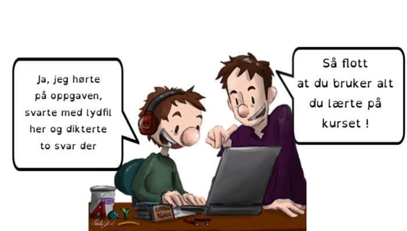 Foto: Dysleksi Oslo tegneserie